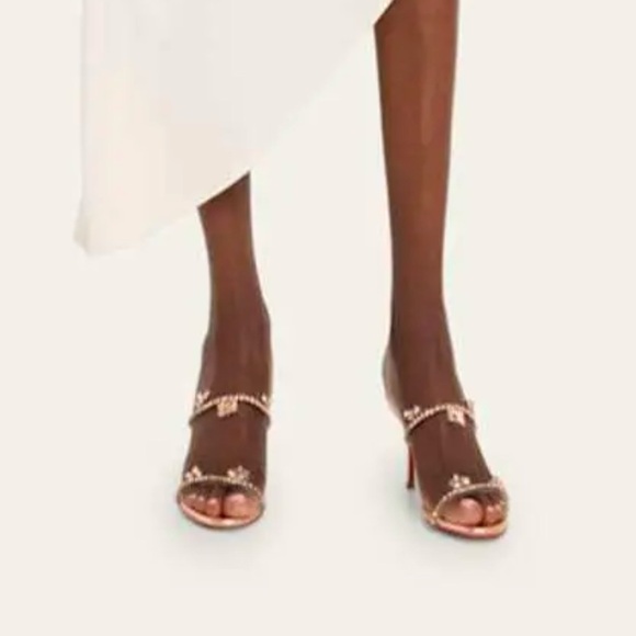 Christian Louboutin “just queen” crystal red sole mule sandals NEW - Picture 3 of 9